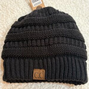 C.C Charcoal Knit Winter Beanie